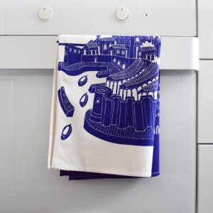 A Summer In Dubrovnik Blue Kitchen Towel - Image 5