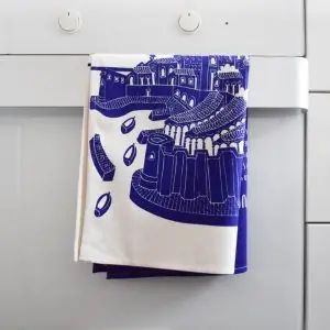 A Summer In Dubrovnik Blue Kitchen Towel - Image 5