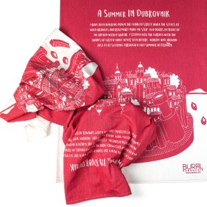 A Summer In Dubrovnik Red Kitchen Towel - Image 5