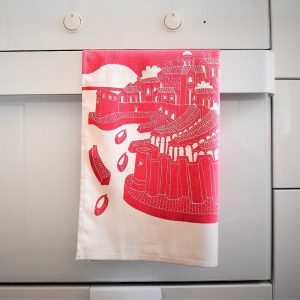 A Summer In Dubrovnik Red Kitchen Towel - Image 4