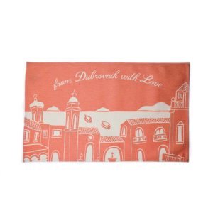 From Dubrovnik With Love Salmon Kitchen Towel