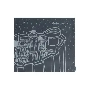 Grey Pillow Case Dubrovnik - Image 2