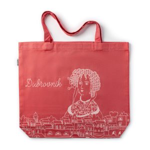 red tote bag, waven cotton, 100% cotton, medium size