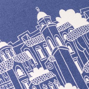 From Dubrovnik With Love Navy Kitchen Towel - Image 2