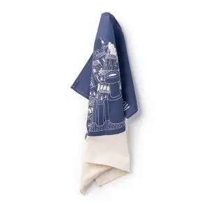 From Dubrovnik With Love Navy Kitchen Towel - Image 5