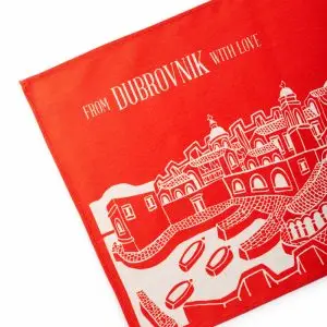 From Dubrovnik With Love Red Kitchen Towel - Image 4