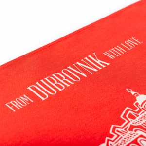 From Dubrovnik With Love Red Kitchen Towel - Image 3
