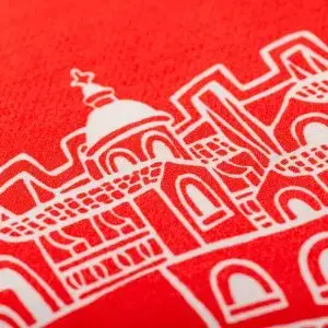From Dubrovnik With Love Red Kitchen Towel - Image 2