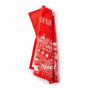 From Dubrovnik With Love Red Kitchen Towel - Image 5