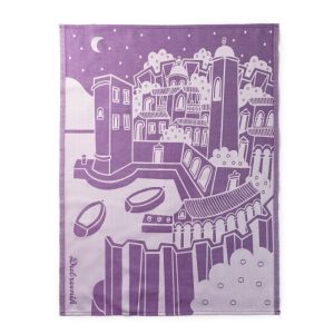 Old Port Purple Kitchen Towel