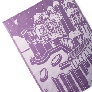 Old Port Purple Kitchen Towel - Image 5