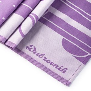 Old Port Purple Kitchen Towel - Image 2