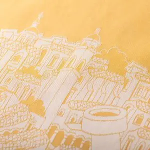Yellow Pillow Case Dubrovnik - Image 3