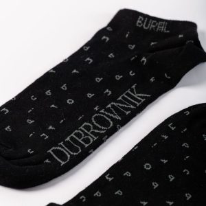 Black Ankle Socks with "Dubrovnik" Lettering - Image 2