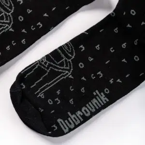 Black Cityscape Knee-High Socks - Image 3