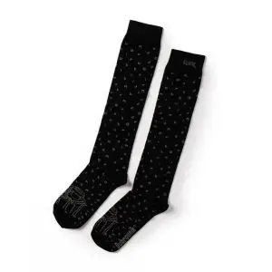 Black Cityscape Knee-High Socks