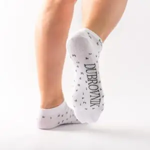 White Ankle Socks with "Dubrovnik" Lettering - Image 4