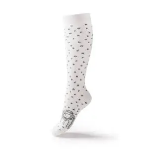 White Cityscape Knee-High Socks - Image 3