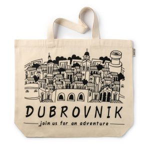 the beige tote bag, printed, 100% cotton