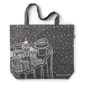 black tote bag, waven cotton, 100% cotton, medium size