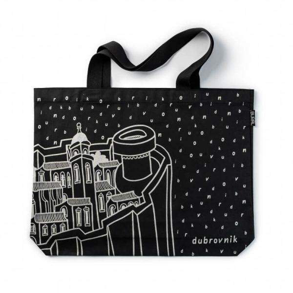 Moonlight Words Black Tote Bag