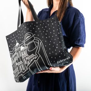 Moonlight Words Black Tote Bag - Image 3