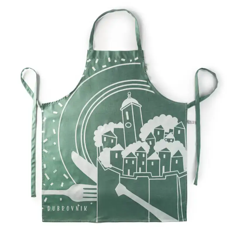 Green Dubrovnik Cotton Apron
