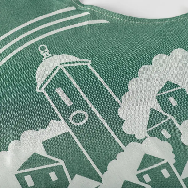 Green Dubrovnik Cotton Apron - Image 4