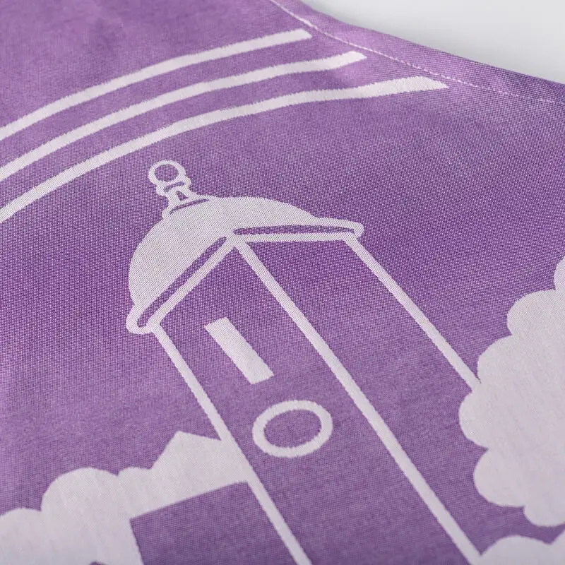 Purple Dubrovnik Cotton Apron - Image 4