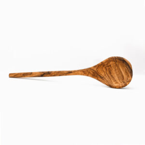 Handmade olive wood cooking spoon