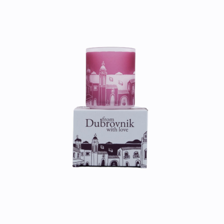 From Dubrovnik with Love Dusty Rose Glass Mug