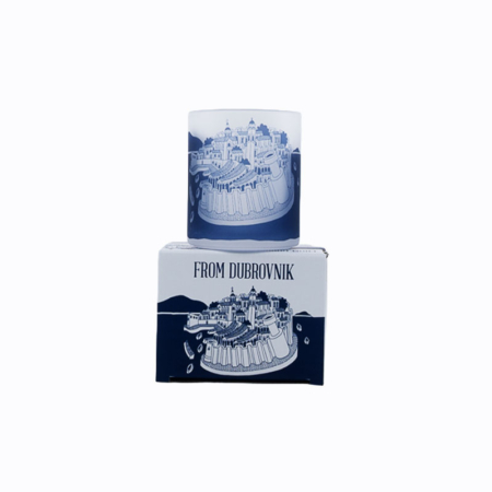 From-Dubrovnik-with-Love-Navy-Blue-Glass-Mug