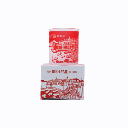 From Dubrovnik with Love-Red Glass Mug