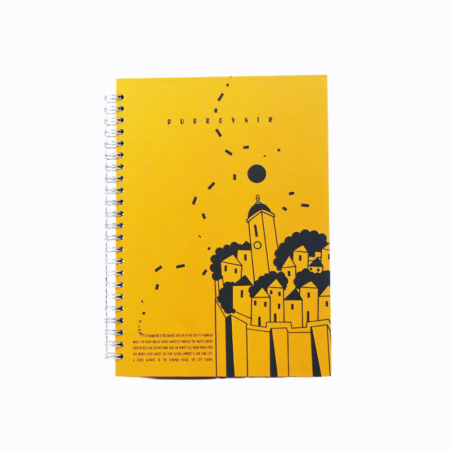 Dubrovnik-Spiral-Notebook-yellow
